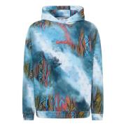 Sprayed Knit Oversize Hoodie Carlo Colucci , Multicolor , Heren