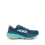 Gebreide Sneakers met Oversized Rubberen Zool Hoka One One , Blue , He...