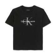 Zwarte T-shirts en Polos Calvin Klein Jeans , Black , Dames