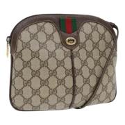 Pre-owned Leather shoulder-bags Gucci Vintage , Beige , Dames