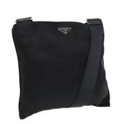 Pre-owned Nylon shoulder-bags Prada Vintage , Black , Dames