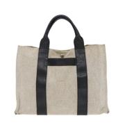 Pre-owned Canvas totes Hermès Vintage , White , Dames