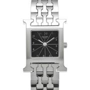 Pre-owned Stainless Steel watches Hermès Vintage , Black , Dames