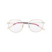 Gouden Optisch Montuur Stijlvol en veelzijdig Gucci , Yellow , Dames