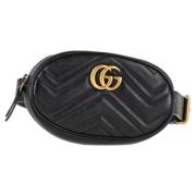 Pre-owned Leather crossbody-bags Gucci Vintage , Black , Dames