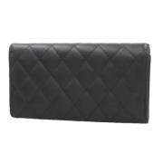 Pre-owned Fabric wallets Chanel Vintage , Black , Dames