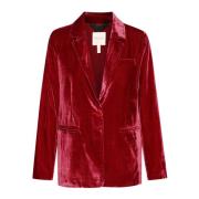 Rhythmic Red Blazer Lorettapw Jas Part Two , Red , Dames