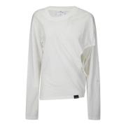 Off-Shoulder T-Shirt Courrèges , White , Dames