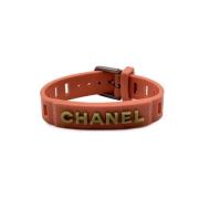 Pre-owned Rubber chanel-jewelry Chanel Vintage , Orange , Dames