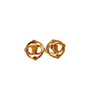 Pre-owned Metal chanel-jewelry Chanel Vintage , Yellow , Dames