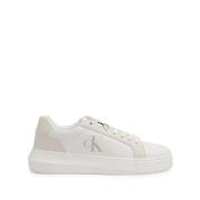 Witte Sneakers voor een stijlvolle look Calvin Klein , White , Dames