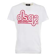 T-Shirt Art S74Gd0872S21600 - 100% Katoen Dsquared2 , White , Heren