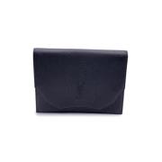 Pre-owned Leather clutches Yves Saint Laurent Vintage , Black , Dames