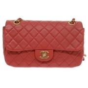 Pre-owned Leather chanel-bags Chanel Vintage , Pink , Dames