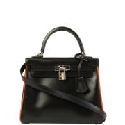 Pre-owned Canvas handbags Hermès Vintage , Black , Dames