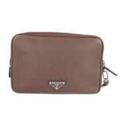 Pre-owned Leather prada-bags Prada Vintage , Brown , Dames