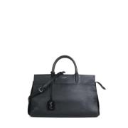 Pre-owned Leather handbags Yves Saint Laurent Vintage , Black , Dames