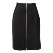 Centrale Rits Voorkant Rok Givenchy , Black , Dames