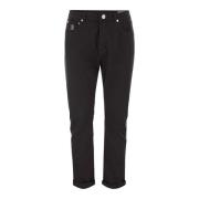 Stijlvolle Jeansbroek voor Mannen Brunello Cucinelli , Black , Heren