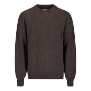 Oversized Merino Wool Crew Sweater Colorful Standard , Brown , Heren