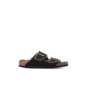 Arizona Shearling slides Birkenstock , Brown , Dames