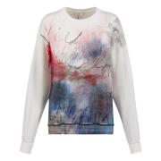 Witte Felpa Sweatshirt Deha , Multicolor , Dames