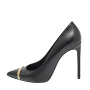 Pre-owned Leather heels Yves Saint Laurent Vintage , Black , Dames