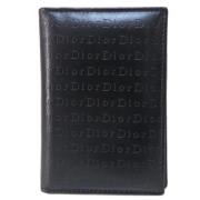 Pre-owned Leather wallets Dior Vintage , Black , Dames