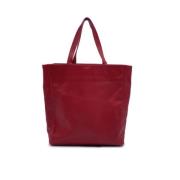 Pre-owned Leather totes Yves Saint Laurent Vintage , Red , Dames