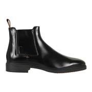 Zwarte Gemakkelijke Schoenen Santoni , Black , Heren