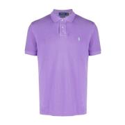 Paarse Katoenen Polo Shirt Regular Fit Ralph Lauren , Purple , Heren