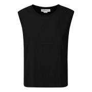 Mouwloos T-shirt in Trendy Stijl Victoria Beckham , Black , Dames