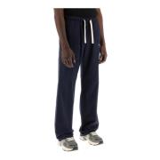 Katoenen Gabardine Reis Joggers Palm Angels , Blue , Heren