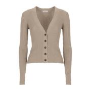 Kasjmier Vest Klassieke Stijl Brunello Cucinelli , Beige , Dames