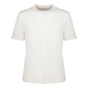 Stijlvolle T-shirts Collectie Brunello Cucinelli , White , Heren