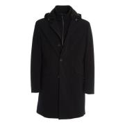 Blauwe Technische Jas voor Mannen Montecore , Black , Heren