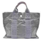 Pre-owned Canvas totes Hermès Vintage , Gray , Dames