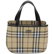 Pre-owned Canvas handbags Burberry Vintage , Beige , Dames