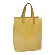 Pre-owned Leather handbags Louis Vuitton Vintage , Beige , Dames