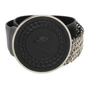 Pre-owned Leather belts Versace Pre-owned , Black , Dames