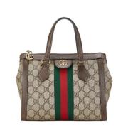 Pre-owned Leather gucci-bags Gucci Vintage , Beige , Dames