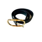 Pre-owned Leather belts Gucci Vintage , Black , Dames