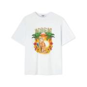 T-Shirts Msgm , White , Dames