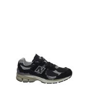 Zwarte Mesh & Suède Veterschoenen New Balance , Black , Dames