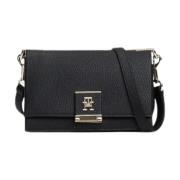 Dames Crossbody Tas met Stijl Tommy Hilfiger , Black , Dames