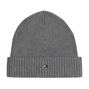 Pima Katoen Beanie Vlag Ontwerp Tommy Hilfiger , Gray , Heren