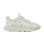 Witte hybride sneakers van gemengde materialen Hugo Boss , White , Her...