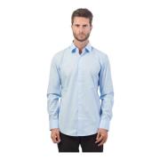 Blauw Slim Fit Kent Kraag Overhemd Hugo Boss , Blue , Heren