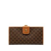 Pre-owned Canvas wallets Celine Vintage , Brown , Dames