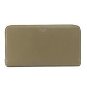 Pre-owned Leather wallets Celine Vintage , Gray , Dames